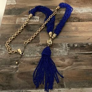 Long Lily Pulitzer nautical themed necklace